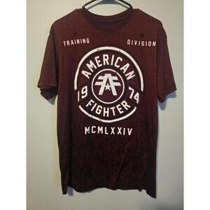 American Fighter by Buckle Maroon Short Sleeve Tee (L)